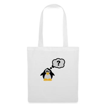 Pinguine Fragezeichen - Stoffbeutel - Weiß - Vorne