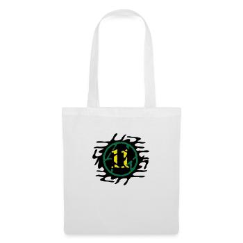 11_klecks_broken_vec_3fr - Sac en tissu - blanc - Devant