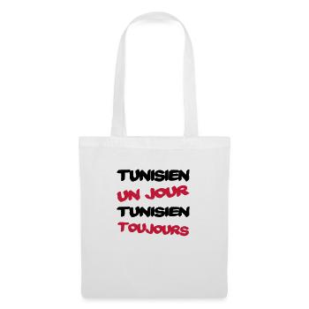 TUNISIEN un jour... - Stoffbeutel - Weiß - Vorne