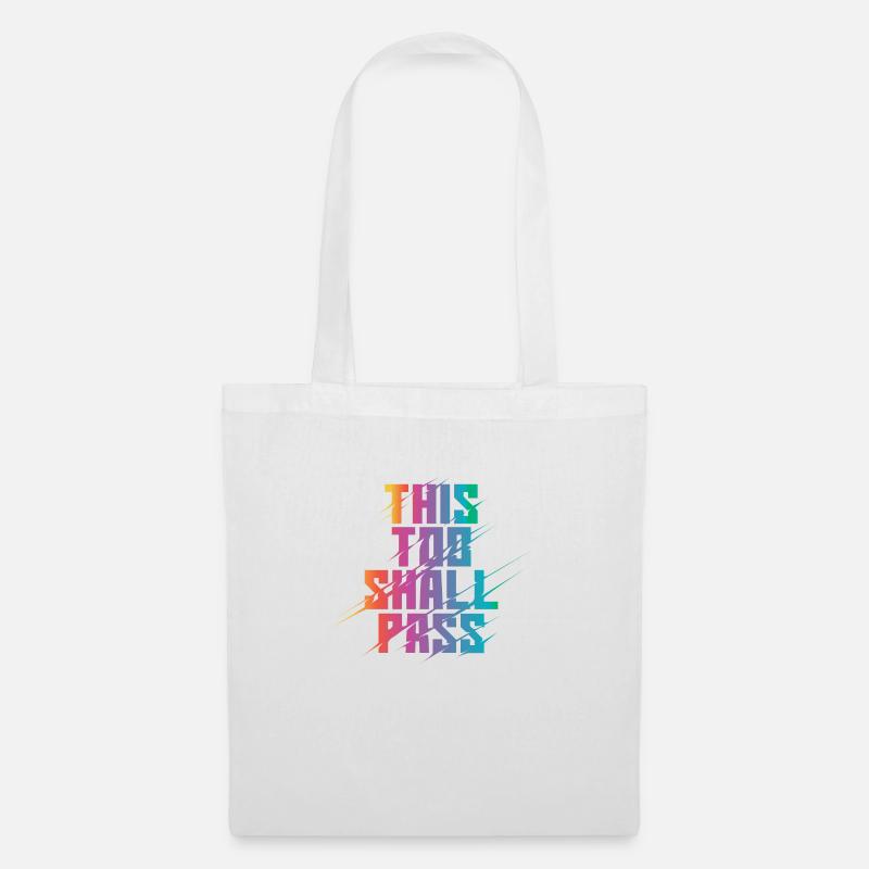 This Too Shall Pass Rainbow - Tote Bag - white