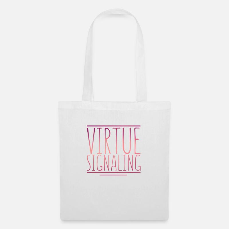 Virtue Signal - Stoffbeutel - Weiß