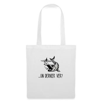 un dernier ver - Sac en tissu - blanc - Devant