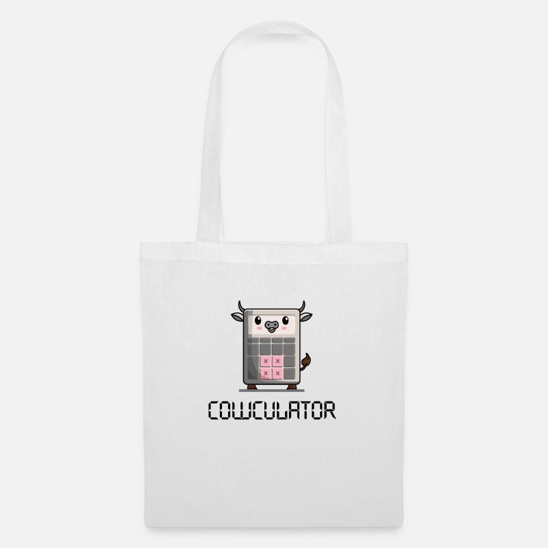 cowculator Version I - Stoffbeutel - Weiß