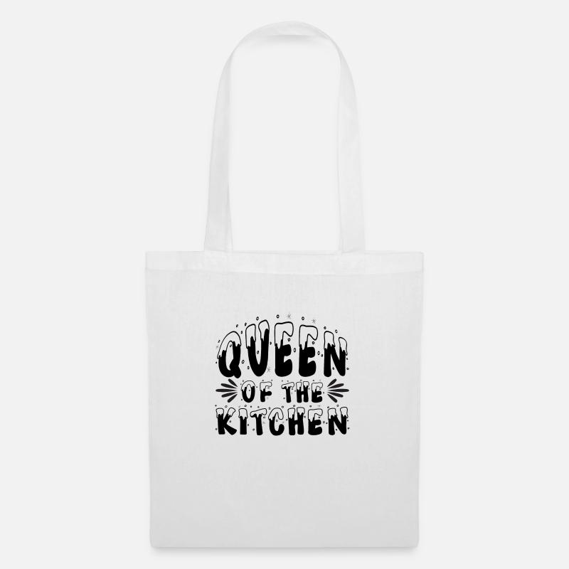 Queen Of The Kitchen - Stoffbeutel - Weiß