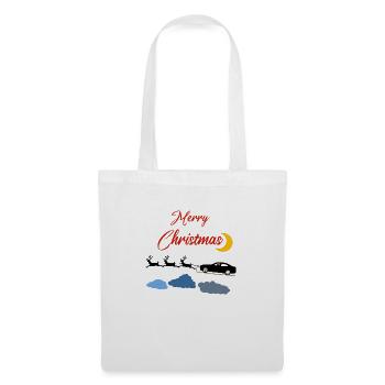 Weihnachten Auto - Stoffbeutel - Weiß - Vorne