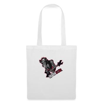 t shirt hyena punk - Tote Bag - white - Front