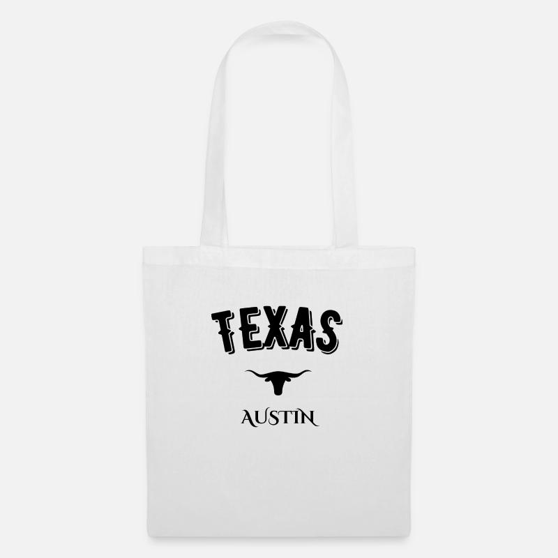texas austin - Sac en tissu - blanc