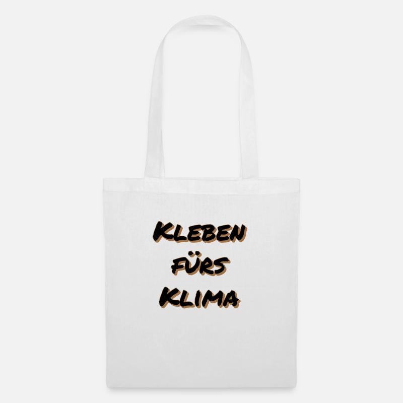 Kleben fürs Klima - Stoffbeutel - Weiß