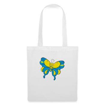 Papillon coloré > Graphique vectoriel - Sac en tissu - blanc - Devant