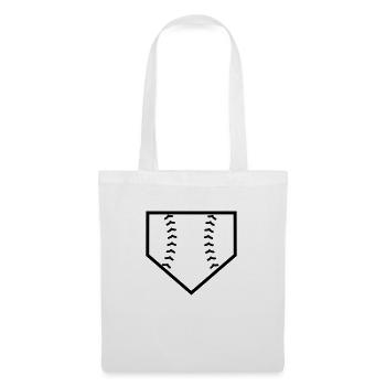 Homeplate Baseballnaht - Stoffbeutel - Weiß - Vorne