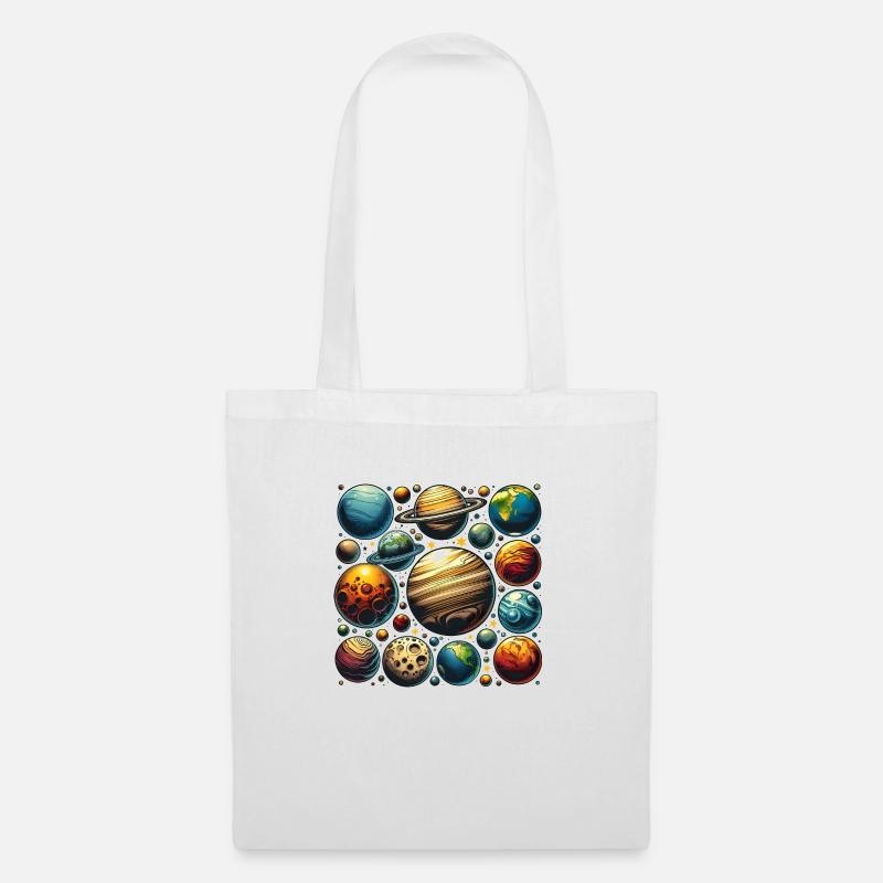 Planet Design - Tote Bag - white