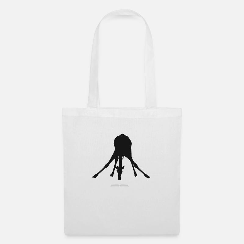 Book Read Giraffe - Tote Bag - white