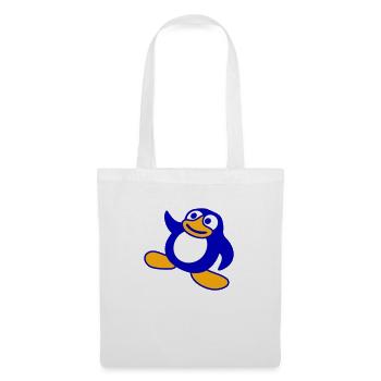 Pingouin, Breakdance, Happy Dancing, Fête, DJ, Musique - Sac en tissu - blanc - Devant