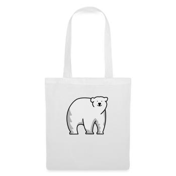Ours blanc - Sac en tissu - blanc - Devant