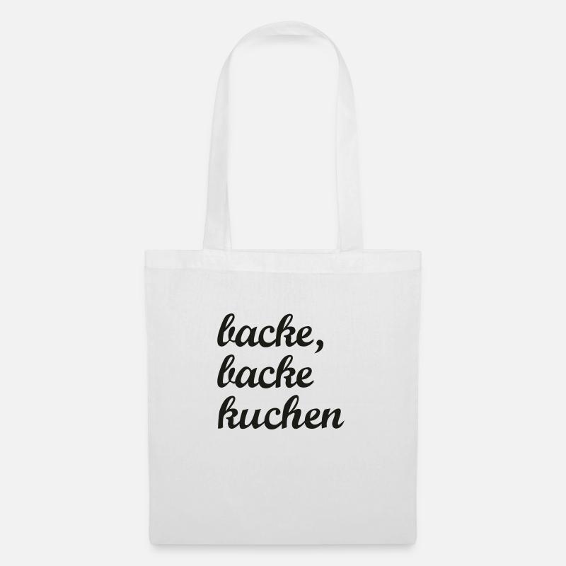 backe, backe kuchen - Stoffbeutel - Weiß