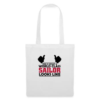 world class sailor - Tote Bag - white - Front