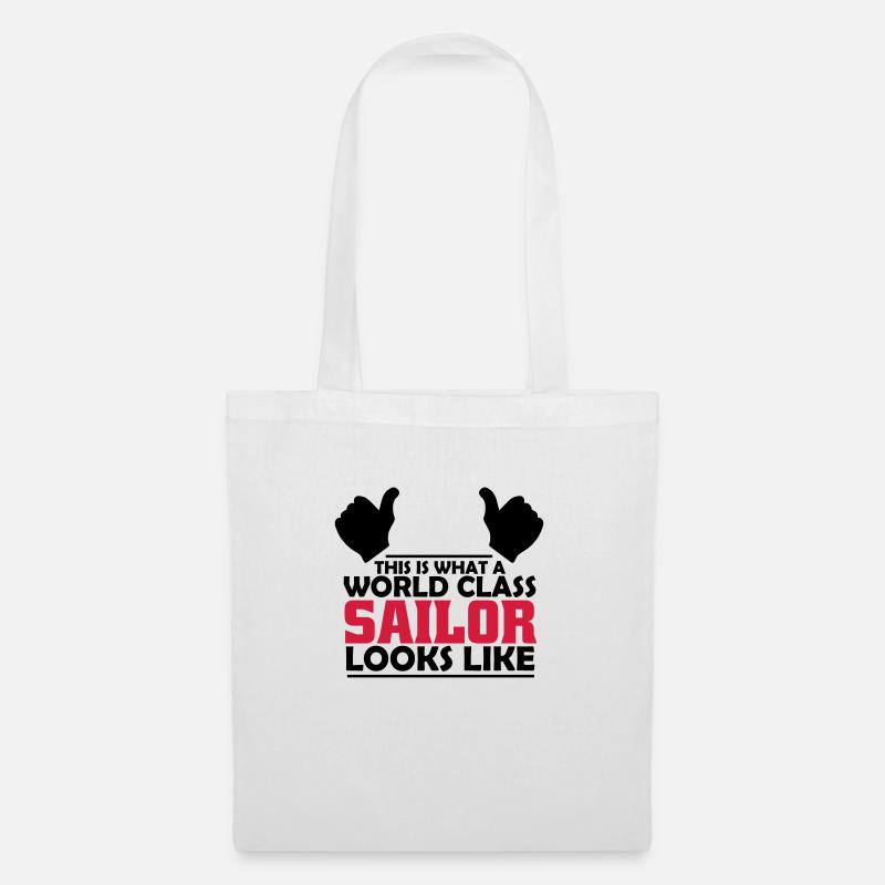 world class sailor - Tote Bag - white