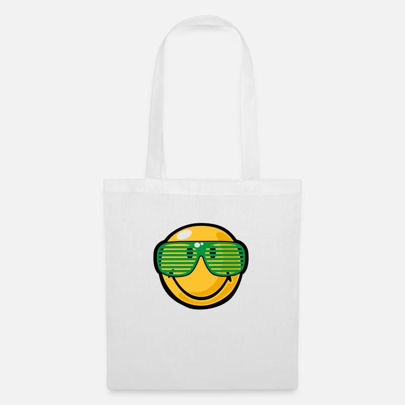 Smiley Sunglasses - Stoffbeutel - Weiß