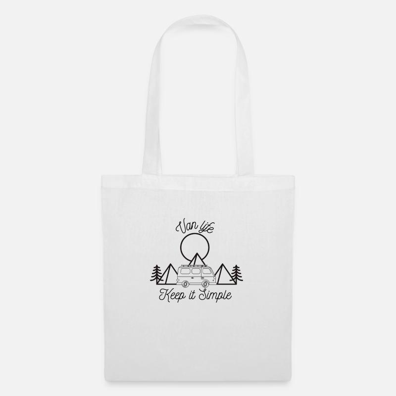 Van life keep it simple life - Tote Bag - white