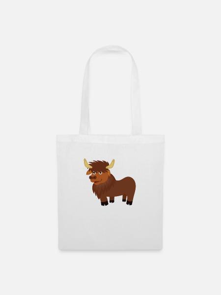 Bison - Stoffbeutel - Weiß