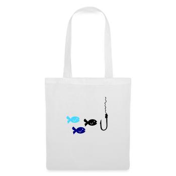 Pêche au poisson - Sac en tissu - blanc - Devant