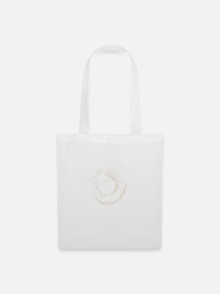 Abstraktes Punktdesign - Stoffbeutel - Weiß