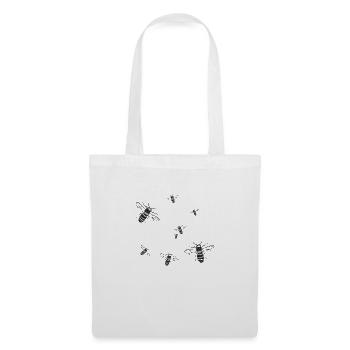 Abeilles - Sac en tissu - blanc - Devant