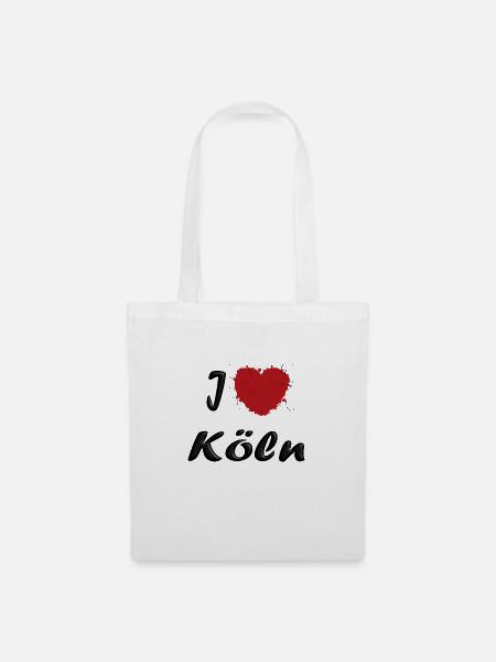 I love Köln - Stoffbeutel - Weiß