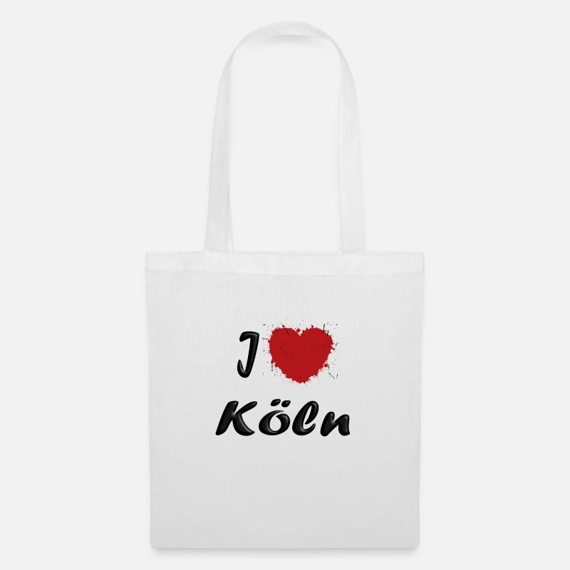 I love Köln - Stoffbeutel - Weiß