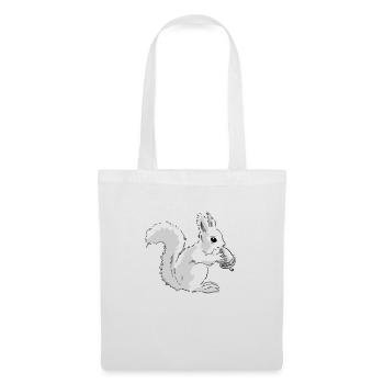 L’écureuil mange une noix - Sac en tissu - blanc - Devant