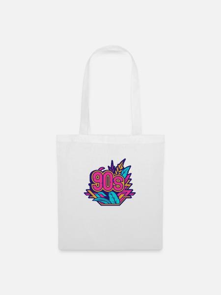 90s Logo - Stoffbeutel - Weiß