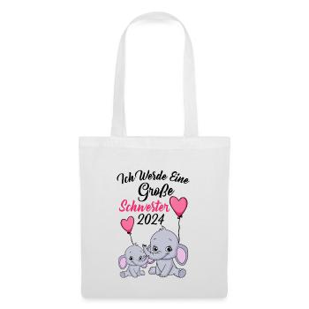 Grande soeur 2024 - Sac en tissu - blanc - Devant