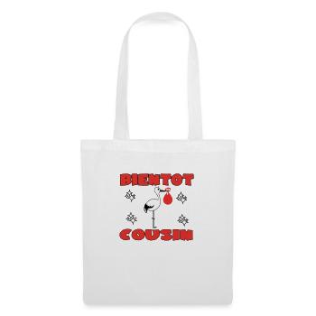 BIENTOT COUSIN - Sac en tissu - blanc - Devant