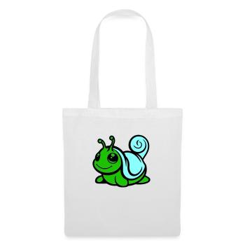 Bande dessinée d’escargot - Sac en tissu - blanc - Devant