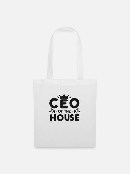CEO des Hauses - Stoffbeutel - Weiß