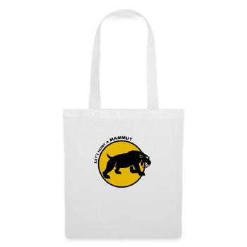 Säbelzahntiger - Stoffbeutel - Weiß - Vorne