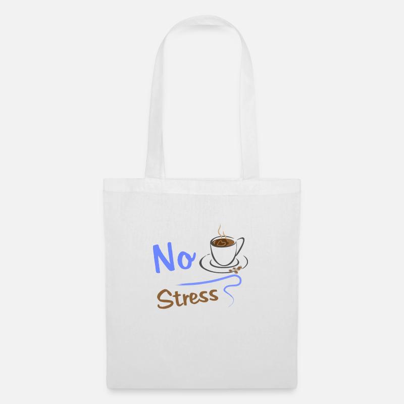No Stress - Stoffbeutel - Weiß