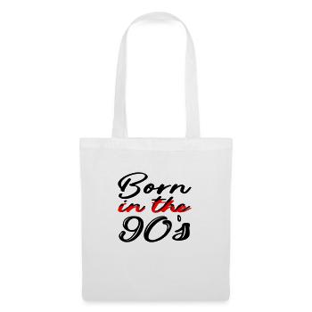 Born in the 90's | né dans les années 90 - Sac en tissu - blanc - Devant
