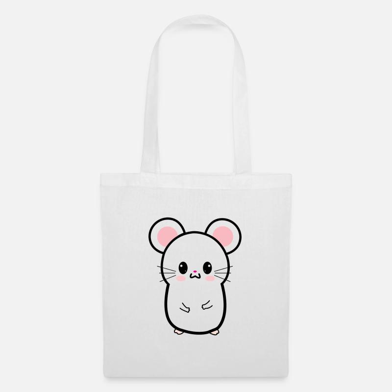 Chuchu die Maus - Stoffbeutel - Weiß