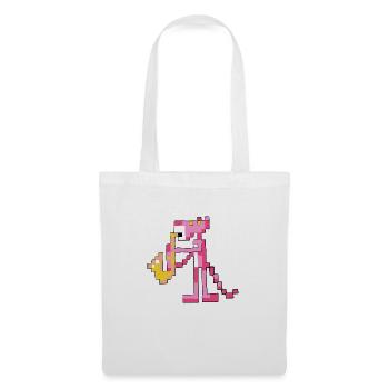 Panthere saxophone pixel - Sac en tissu - blanc - Devant