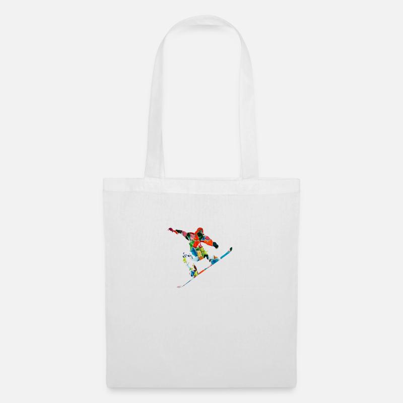 snowboarder - Stoffbeutel - Weiß