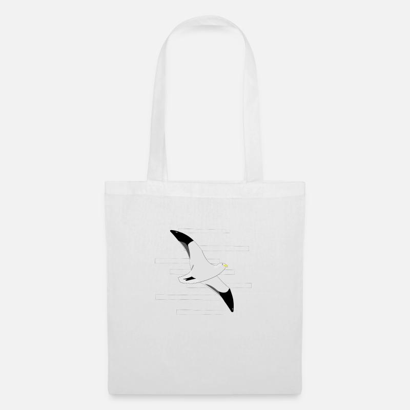 Fly-on seagull - Tote Bag - white