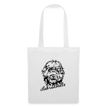 LABRADOODLE canine dog Wilsigns - Tote Bag - white - Front