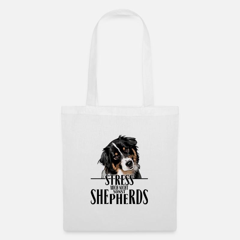 AUSTRALIAN SHEPHERD Spruch Wilsigns Aussie - Stoffbeutel - Weiß