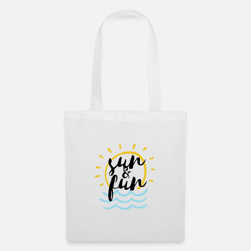 sun and fun - Tote Bag - white