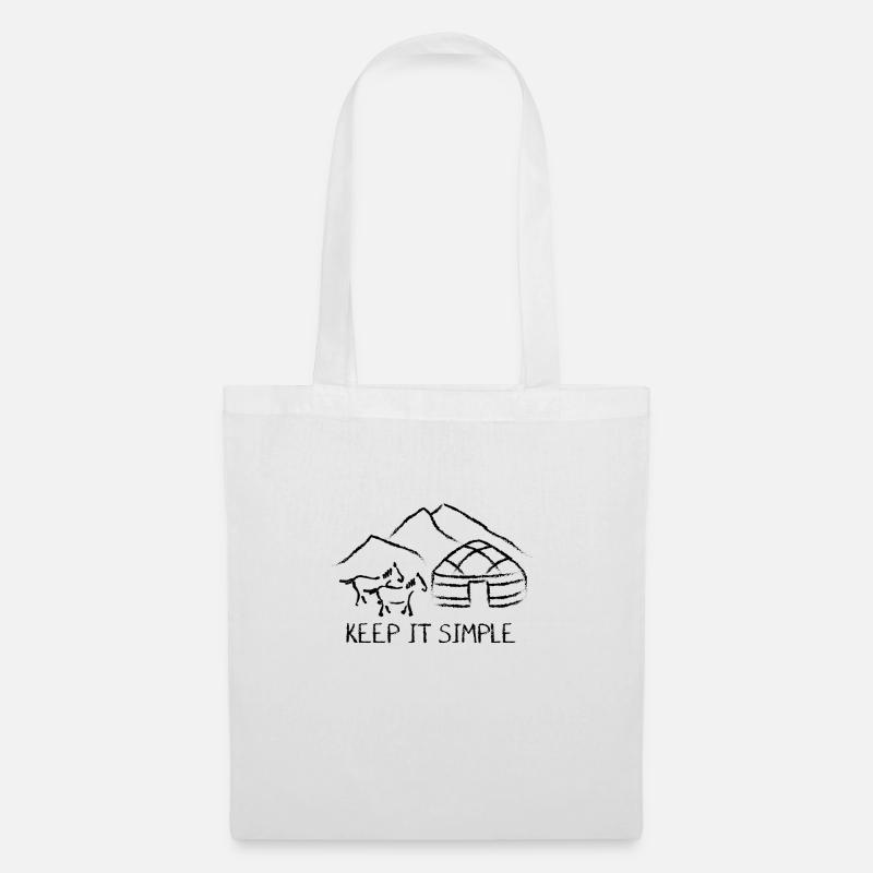keep it simple - Tote Bag - white