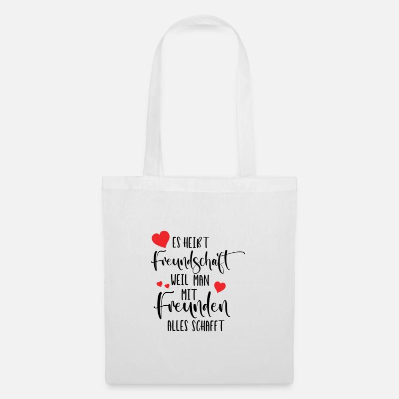 Freundschaft - Stoffbeutel - Weiß