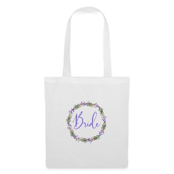 Fleurs Grue Rustikal Team Bride 1 - Sac en tissu - blanc - Devant