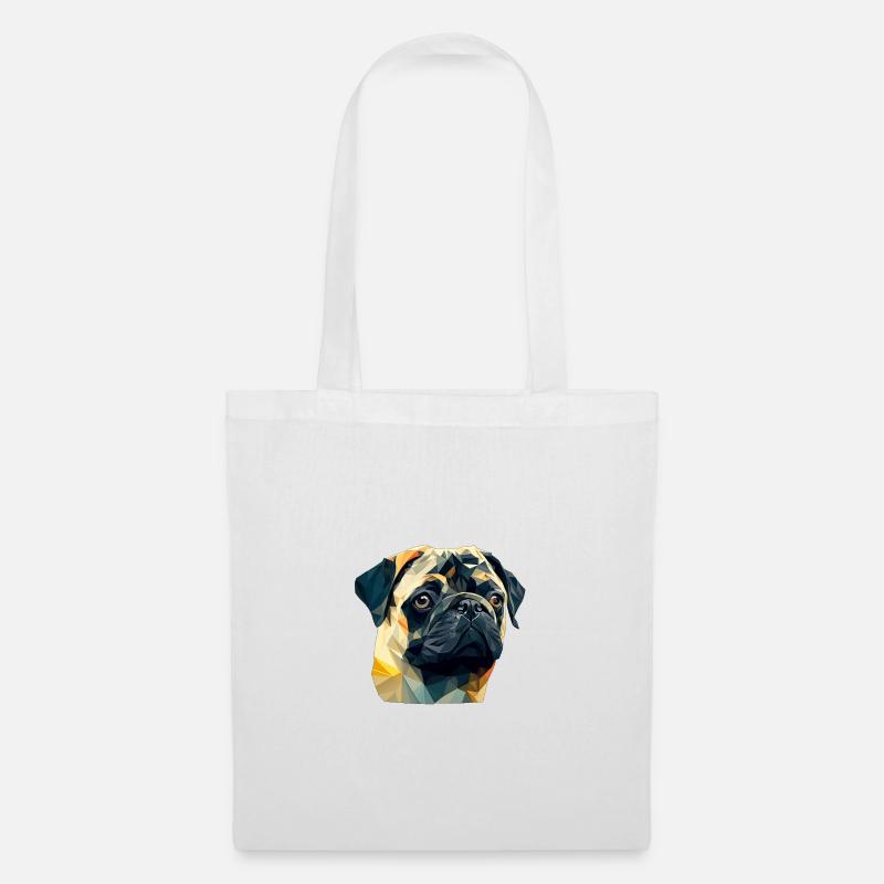PUG - Tote Bag - white