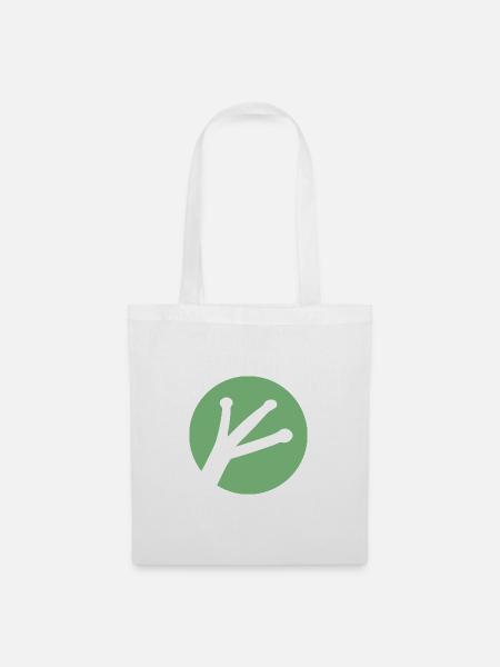 Frosch Fuss Natur Logo - Stoffbeutel - Weiß